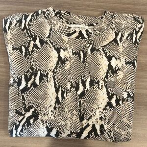 NWT - Anine Bing Miles Sweatshirt Washed Python